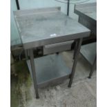 STAINLESS BENCH 23" X 25" + VAT