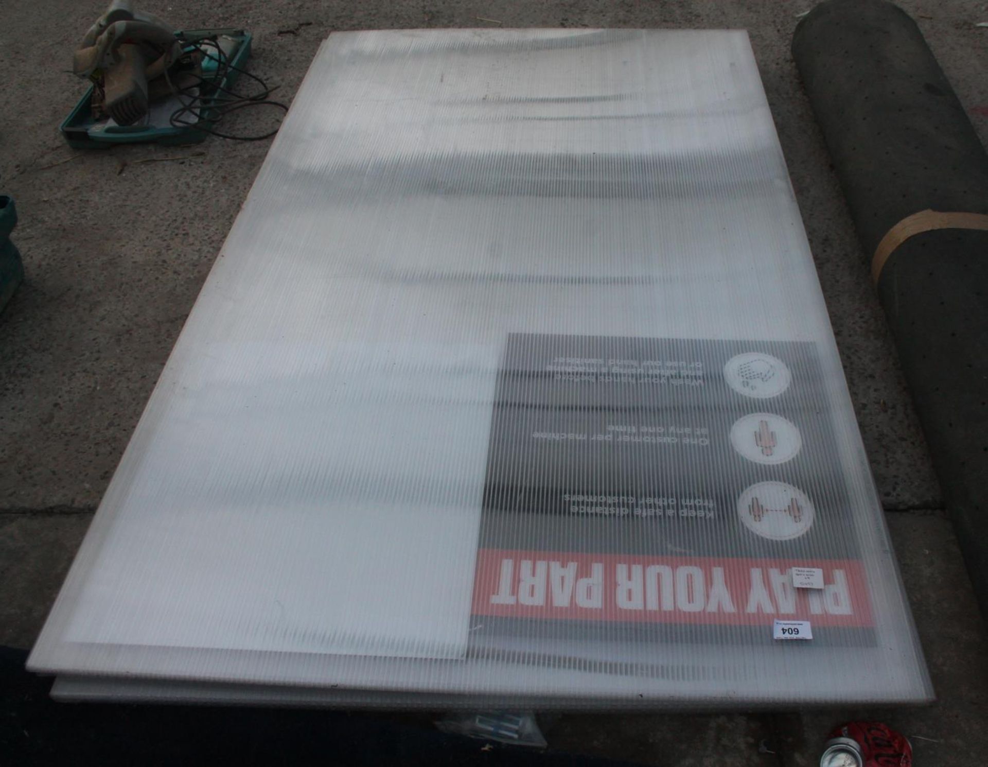 9 TRIPLE WALL ROOFING 1800 X 1050 NO VAT