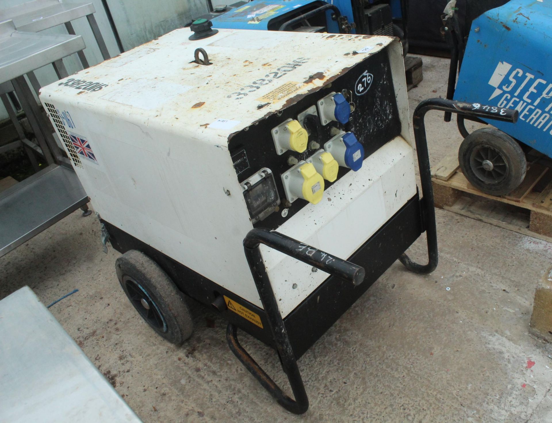 WHITE STEPHILL SILENT DIESEL GENERATOR STARTS OF KEY NO SMOKE ETC. + VAT - Image 2 of 4