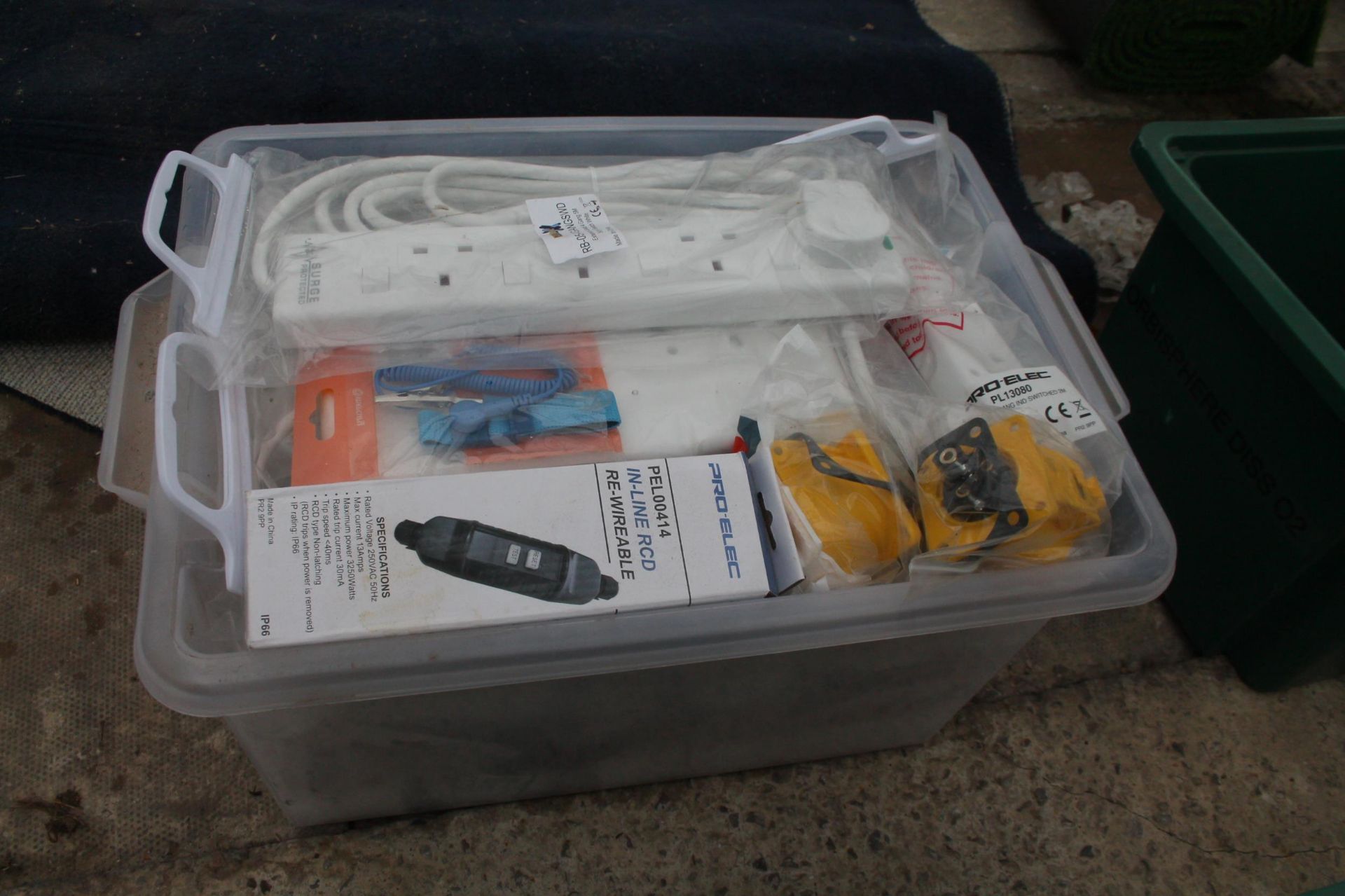 5 CONTAINERS OF SOCKETS, EXTENSION LEADS + VAT - Image 4 of 5