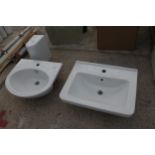 2 SINKS AND UNDER PIPE COVER + VAT