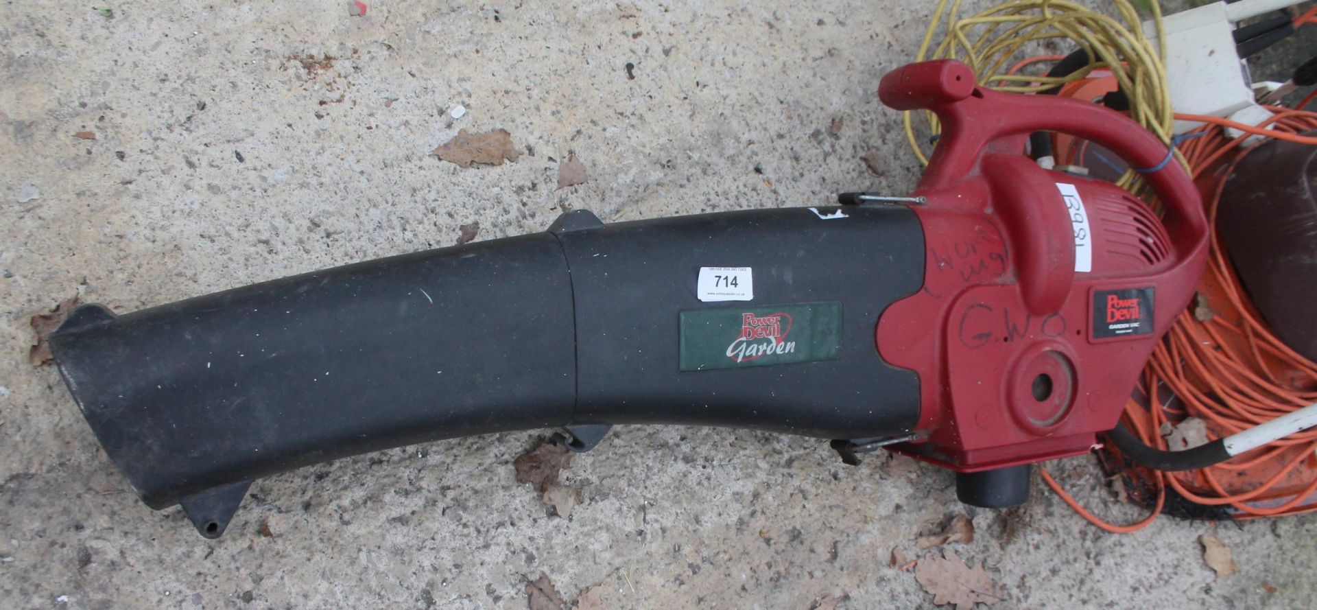 POWER DEVIL LEAF BLOWER AND FLYMO NO VAT - Image 2 of 3