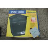 LARGE BLACK POST BOX + VAT