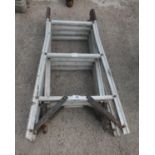 FOLDING ALUMINIUM LADDER NO VAT