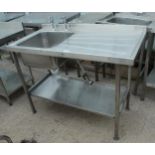 STAINLESS SINK 41 1/2" X 23 1/2" + VAT