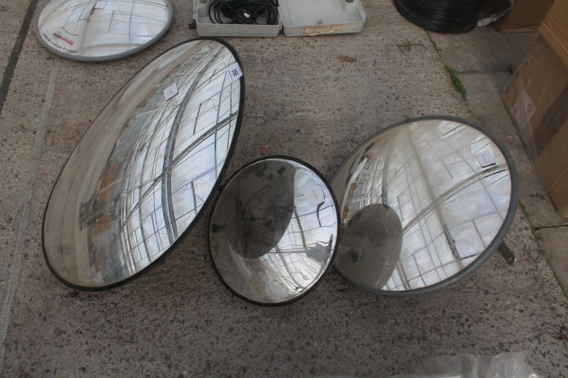3 SECURITY MIRRORS SMALL, MEDIUM AND LARGE NO VAT