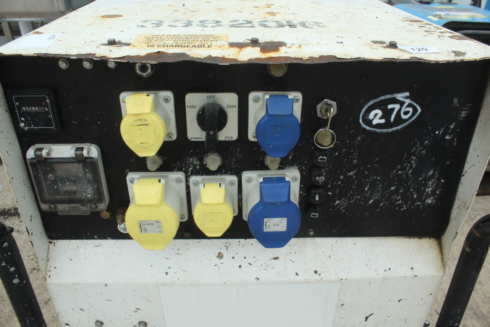 WHITE STEPHILL SILENT DIESEL GENERATOR STARTS OF KEY NO SMOKE ETC. + VAT - Image 4 of 4