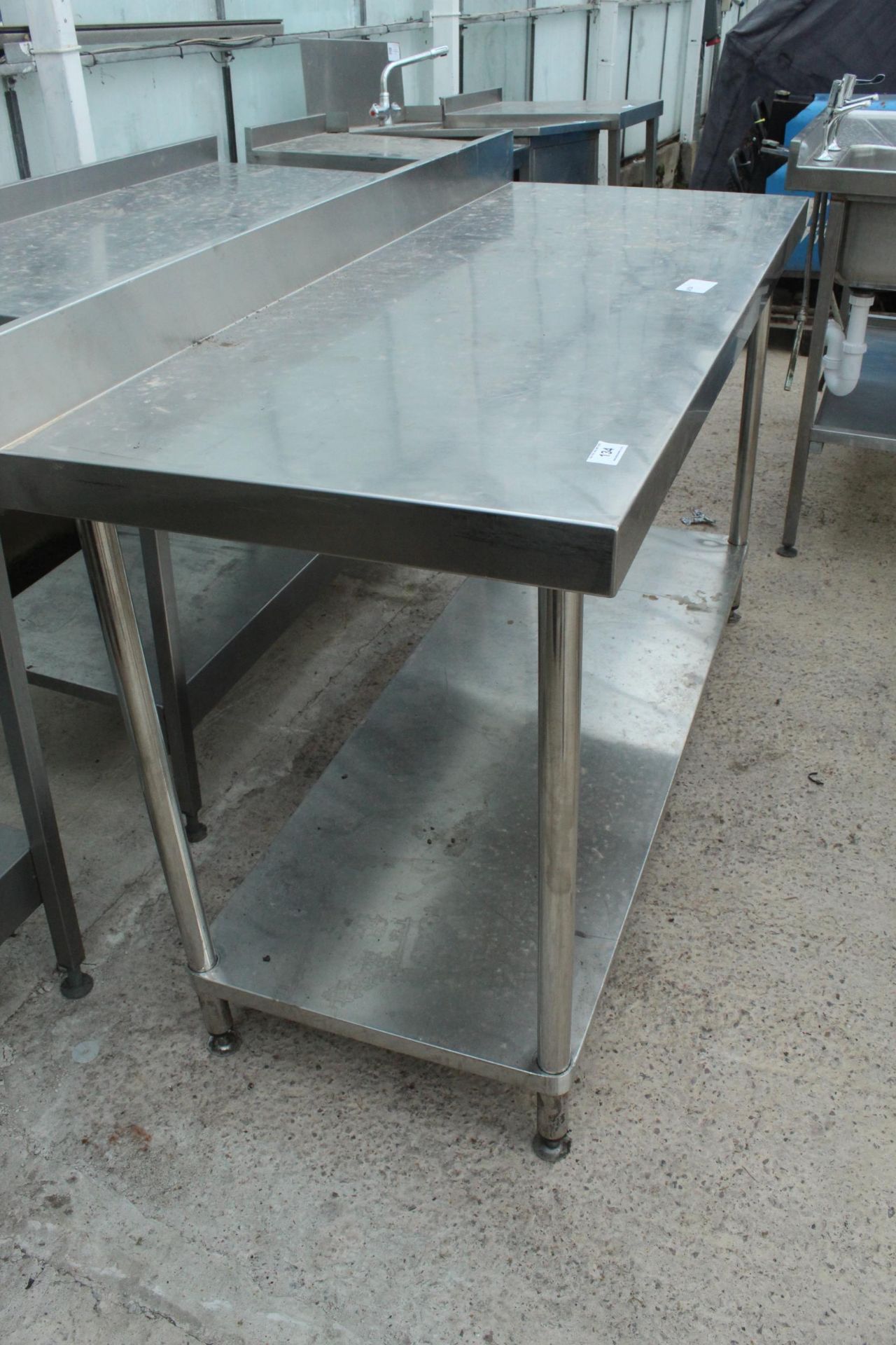 STAINLESS BENCH 58" X 23" + VAT - Image 2 of 2