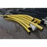 APPROX 20 YELLOW PIPES 125MM X 100M+ VAT