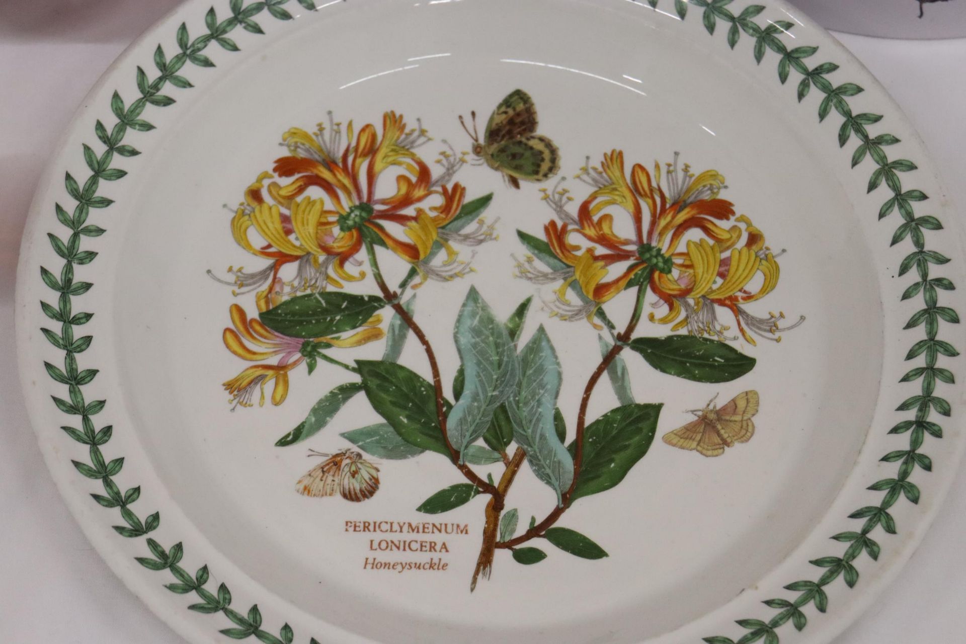 TWO PIECES OF PORTMERION TO INCLUDE A VASE "DUSK" BY JO GORMAN AND A HONEYSUCKLE DINNER PLATE - Image 2 of 7