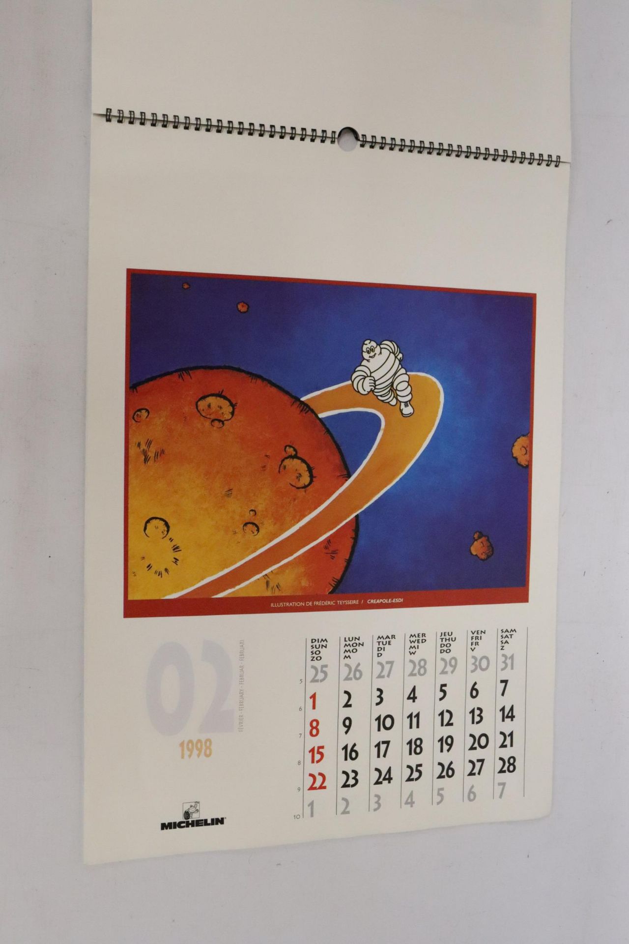 A LARGE MICHELIN CENTENIAL CALENDAR, 1898-1998 - Bild 3 aus 4