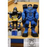 TWO LARGE BATMAN TRANSFORMER FIGURES, 28 INCHES HIGH