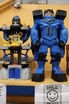 TWO LARGE BATMAN TRANSFORMER FIGURES, 28 INCHES HIGH