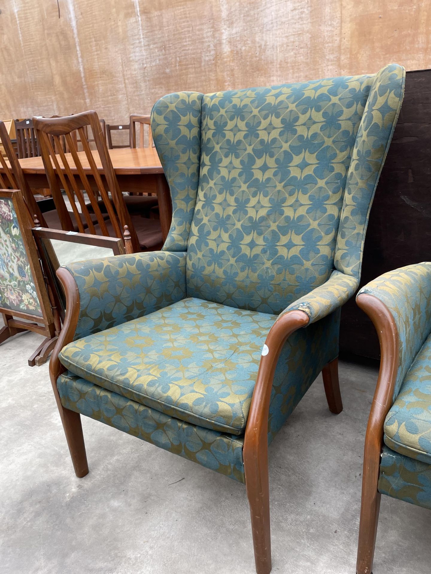TWO PARKER KNOLL FIRESIDE CHAIRS, MODEL NO. P.K 740/1014 - Image 3 of 5