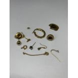 A QUANTITY OF SCRAP GOLD GROSS WEIGHT 5.21 GRAMS