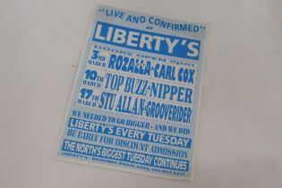 AN ORIGINAL LIBERTY'S NIGHT CLUB DANCE POSTER - 867