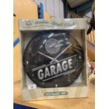 AN AS NEW AND BOXED MERCEDES BENZ GARAGE WALL CLOCK