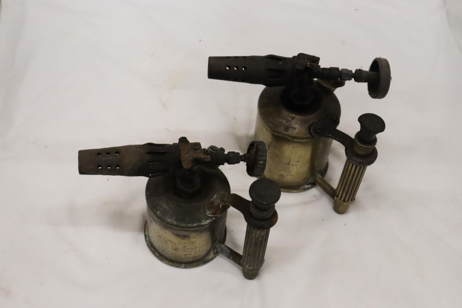 TWO VINTAGE BRASS 'SIEVERT', SWEDEN, BLOW TORCHES - Image 4 of 6