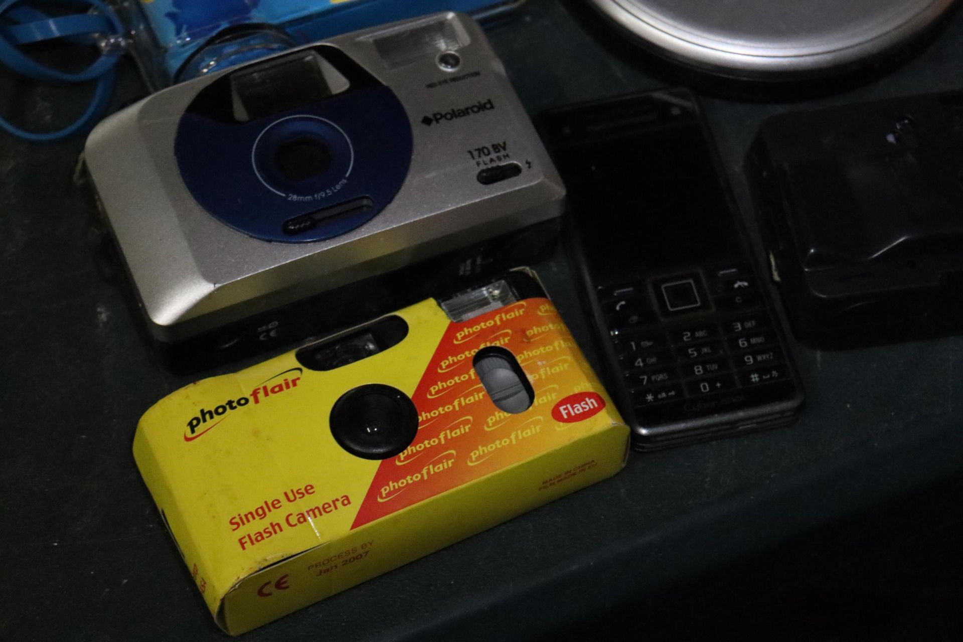 A COLLECTION OF FIVE CAMERAS, A PORTABLE CD PLAYER, 'TALKGIRL' CASSETTE PLAYER AND A SMARTIES - Image 8 of 8