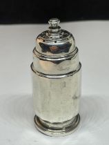 A HALLMARKED BIRMINGHAM SILVER PEPPER POT