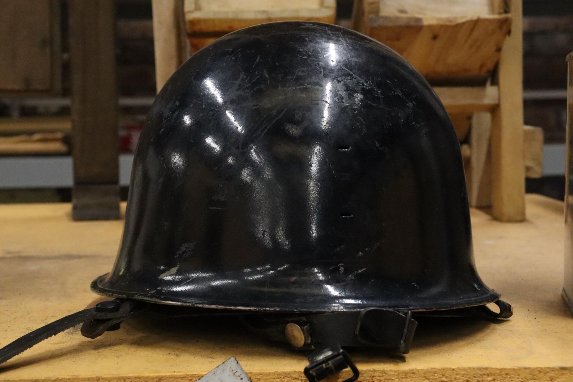 A 1975 FRENCH MP, MARSEILLE, RIOT HELMET