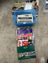 AN ASSORTMENT OF MOTORSPORT ITEMS TO INCLUDE PROGRAMMES AND POSTERS ETC