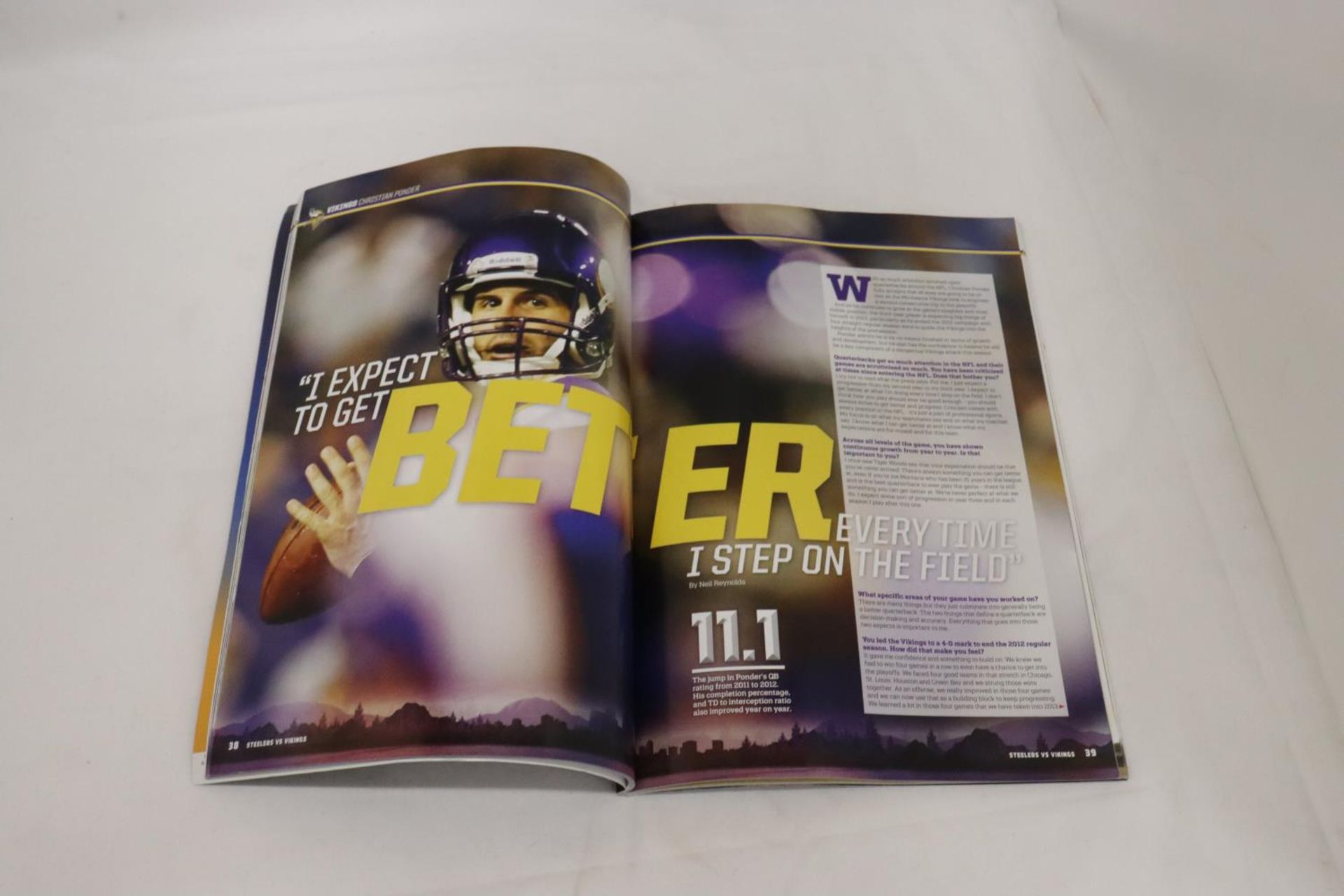 A 115 PAGE WEMBLEY PROGRAMME 2013 STEELERS -V- VIKINGS - Bild 4 aus 4