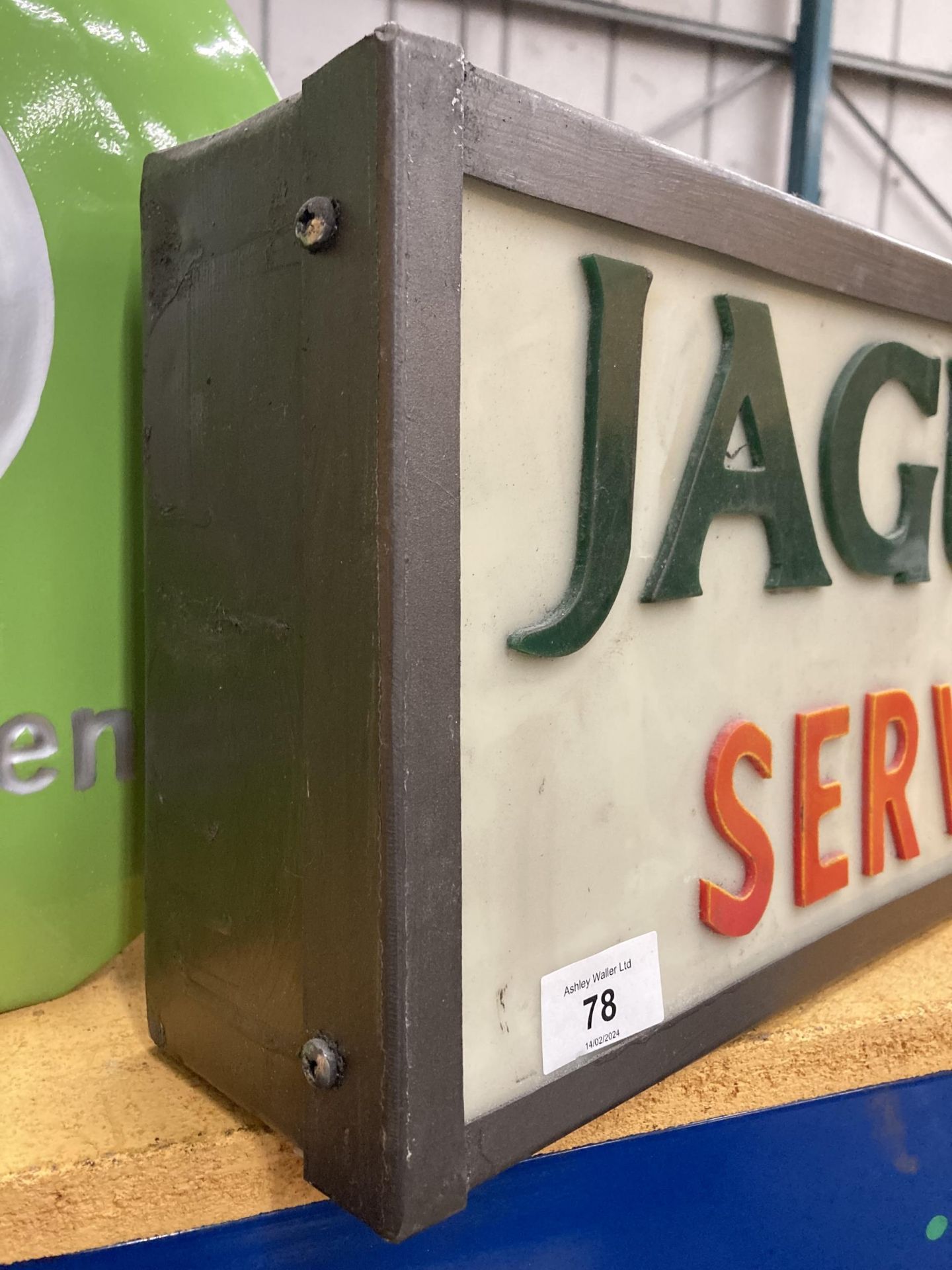 A JAGUAR SERVICE ILLUMINATED LIGHT BOX SIGN - Image 2 of 2