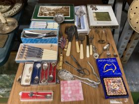 VARIOUS FLATWARE ITEMS SOME BOXED