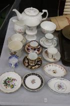 VARIOUS CERAMIC ITEMS TO INCLUDE WEDGWOOD, PARAGON, DUCHESS ETC
