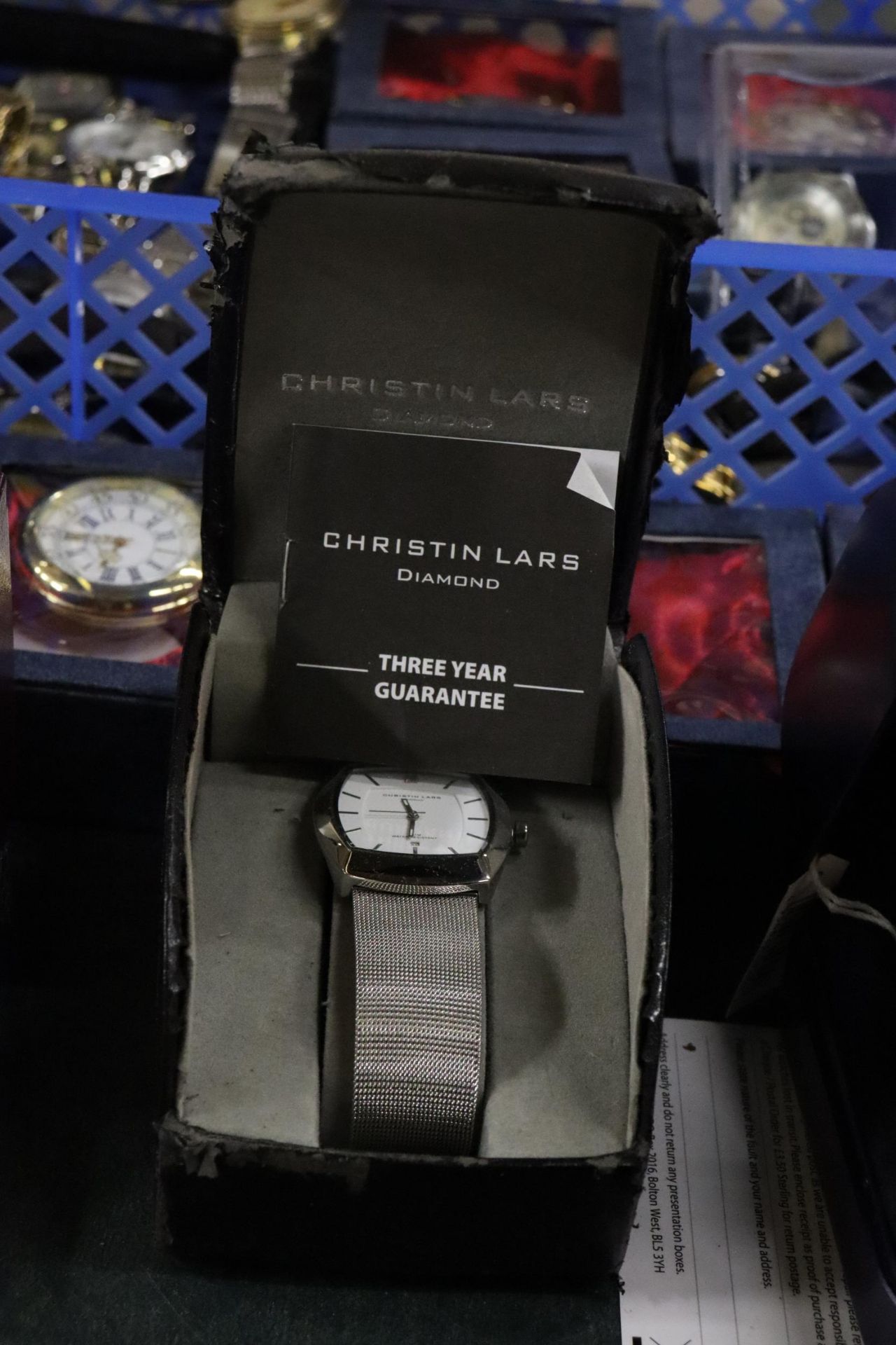 A LARGE QUANTITY OF WRISTWATCHES AND MODERN POCKET WATCHES, SOME BOXED, TO INCLUDE CHRISTIN LARS ' - Image 10 of 12