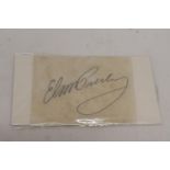 AN ELVIS PRESLEY AUTOGRAPH ON PAPER