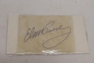 AN ELVIS PRESLEY AUTOGRAPH ON PAPER