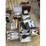 TEN PAIRS OF AS NEW AND BOXED SPORTS BOOTS AND TRAINERS