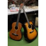 TWO ACOUSTIC GUITARS, A CHANTRY AND ENCORE