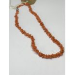 A MEDITERRANEAN CORAL NECKLACE