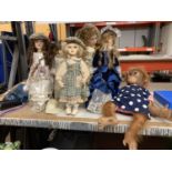 FIVE DOLLS AND AN ORANGUTANG