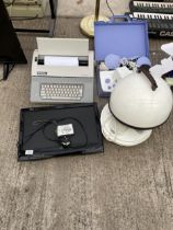 AN ASSORTMENT OF ITEMS TO INCLUDE A TELEVISION AND A TYPEWRITER ETC