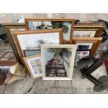AN ASSORTMENT OF FRAMED PICTURES AND PRINTS