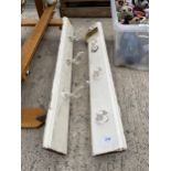 TWO VINTAGE WOODEN COAT RACKS