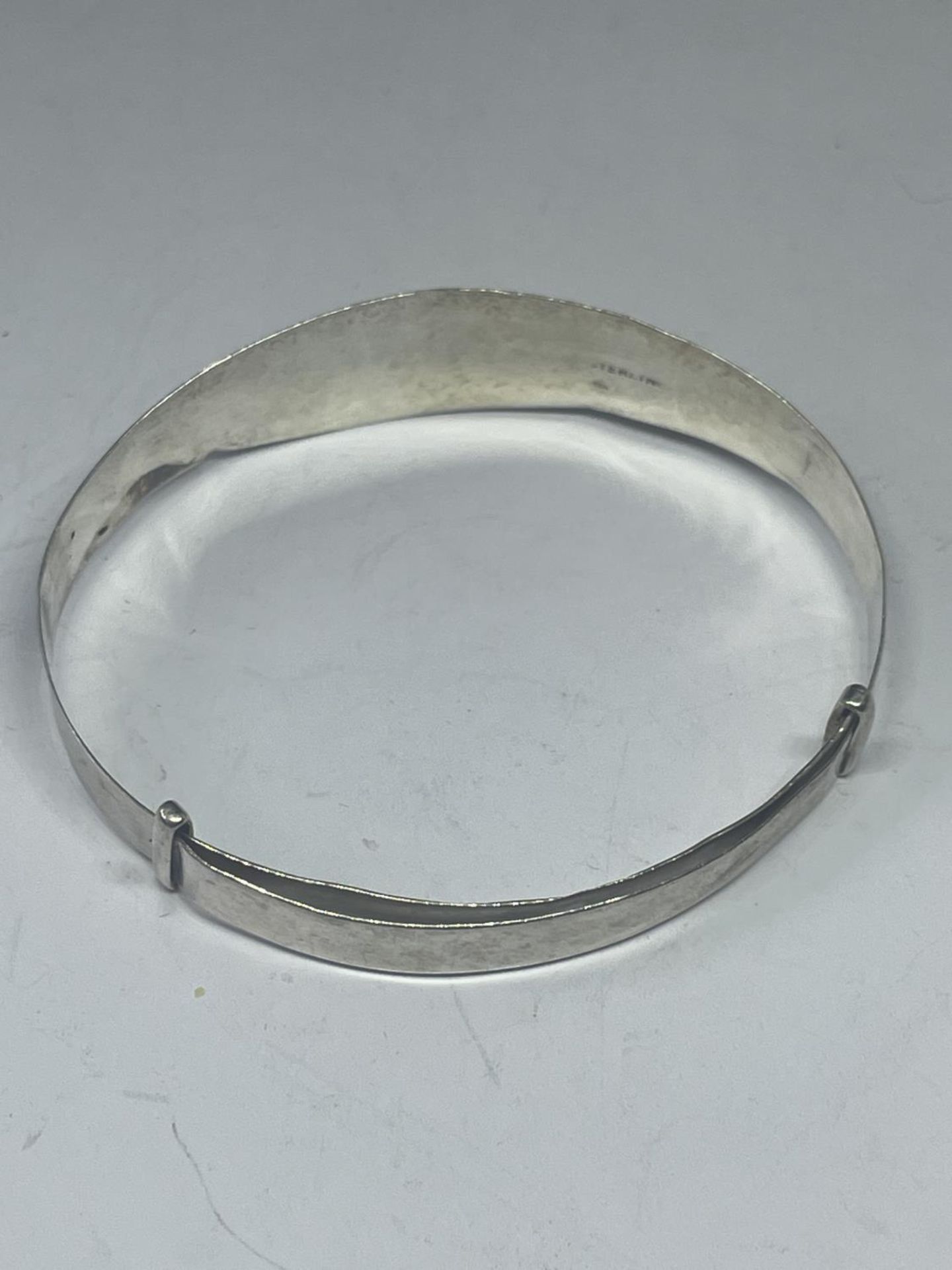 A SILVER BANGLE MAY HUGHES, 17 BRYN HYFRD TERRACE CONWAY - Image 2 of 2