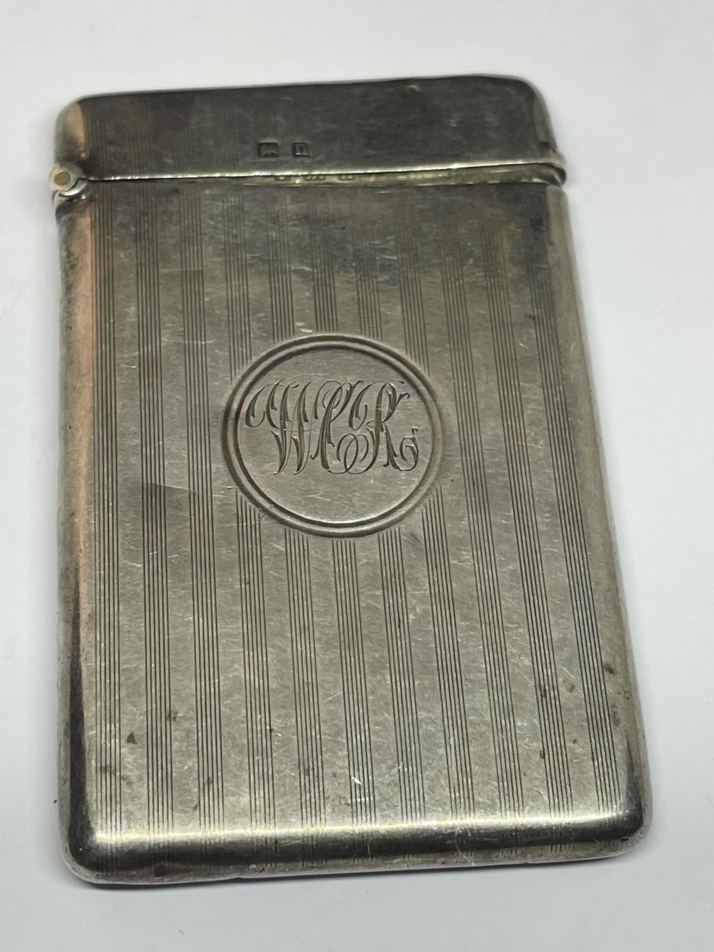 A HALLMARKED BIRMINGHAM SILVER CARD CASE - Bild 2 aus 5