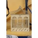 A VINTAGE BIRD CAGE