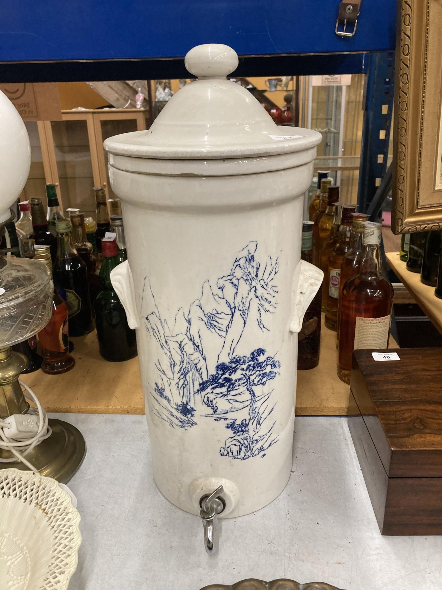 A VICTORIAN BROWNLOW STONEWARE WATER FILTER
