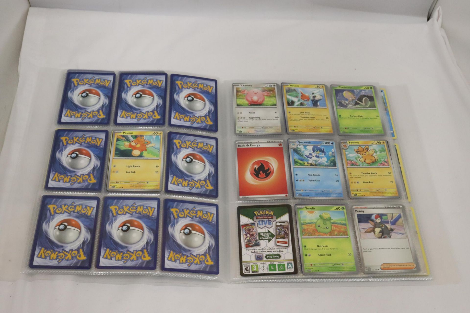 A PROTECTIVE TRADING CARD BINDER FULL OF POKEMON CARDS, INCLUDING SHINIES - Image 2 of 5