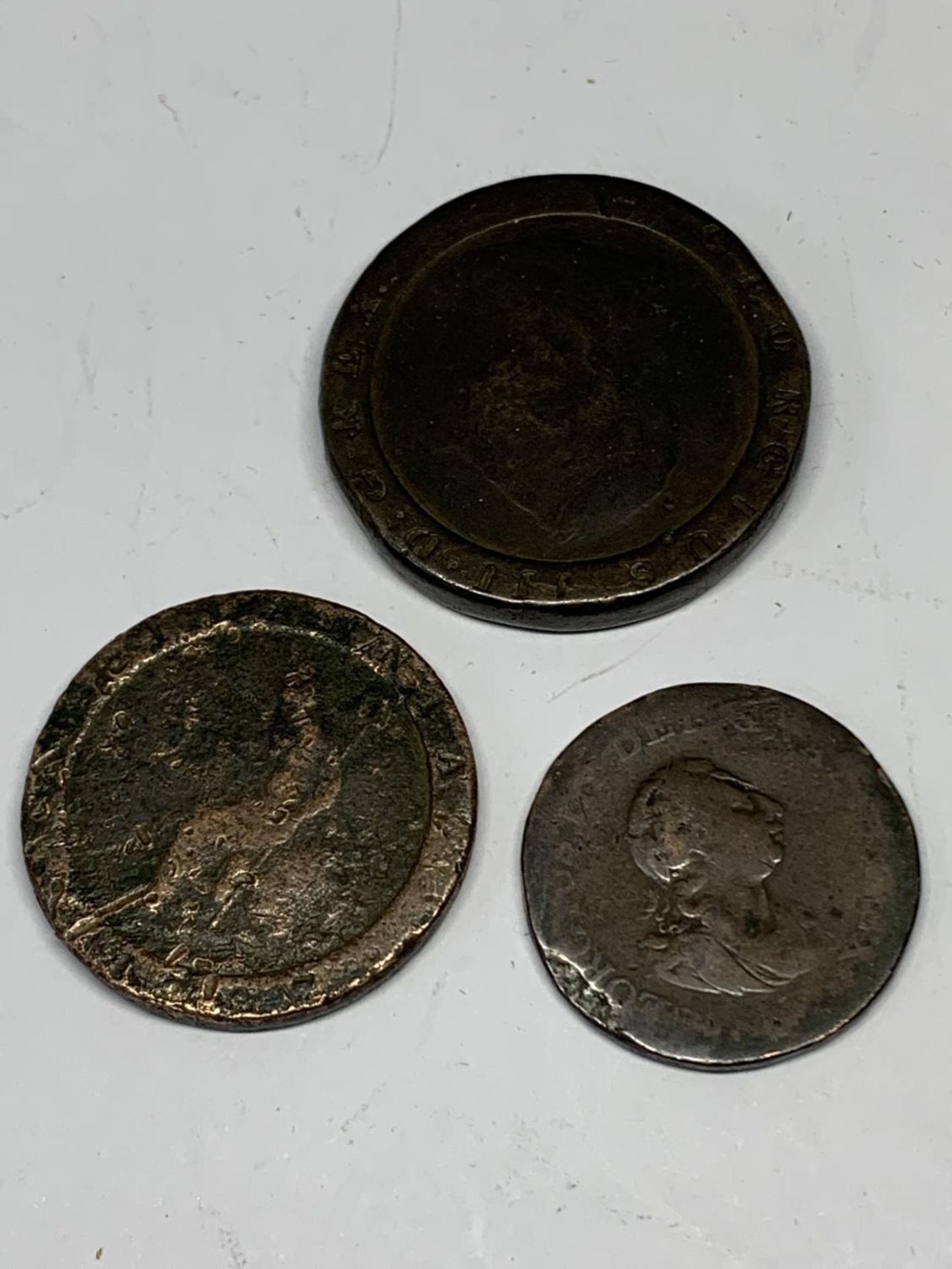 THREE GEORGE III COINS - Image 2 of 2