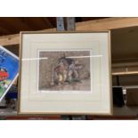 A FRAMED A MATKINSON SIGNED LIMITED EDITION 110/500 PRINT RHYTHM AND CAPER