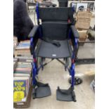 AN INVACARE ALU LITE WHEEL CHAIR