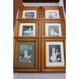 SIX FRAMED ADVERTISING PRINTS TO INCLUDE PEARS' AND LIFEBUOY SOAP, 23CM X 28CM