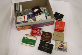 A COLLECTION OF VINTAGE CIGARETTE PACKETS